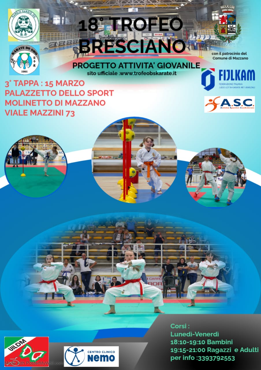 Locandina 3° Tappa Gioco Sport Karate