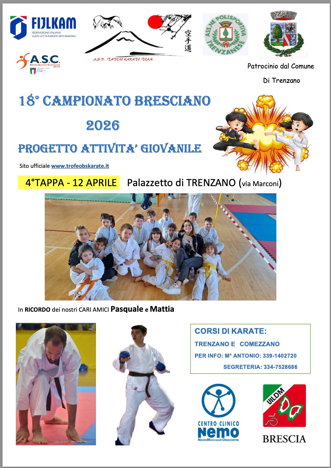 Locandina 4° Tappa Gioco Sport Karate