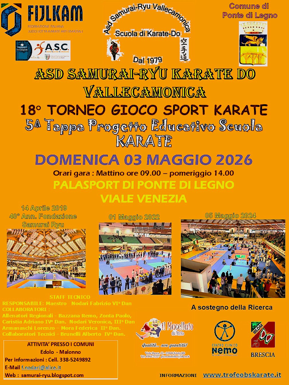 Locandina 5° Tappa Gioco Sport Karate