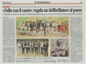 Anteprima Defibillatore a Castenedolo